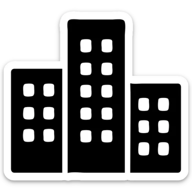 городская архитектура здания высотки sticker