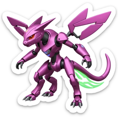 Vikavolt-Peppercat-Genesect-Miraidon-fusion, full body sticker