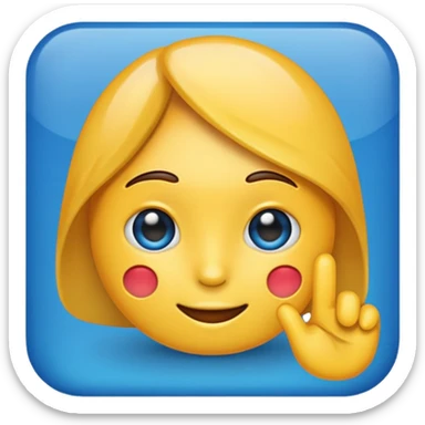 Mavi tik emoji sticker