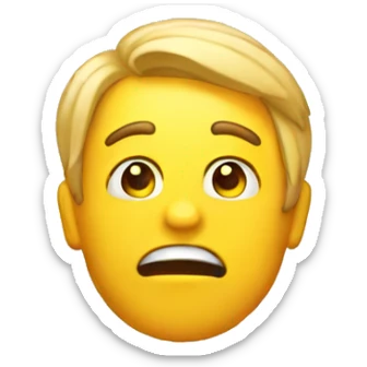 emoji that is realy trying to thing sticker