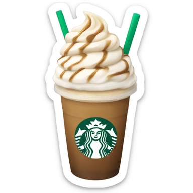 Cute aesthetic Starbucks frap sticker