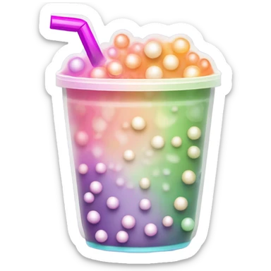Bubble tea sticker