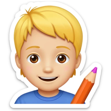 child art picture sticker