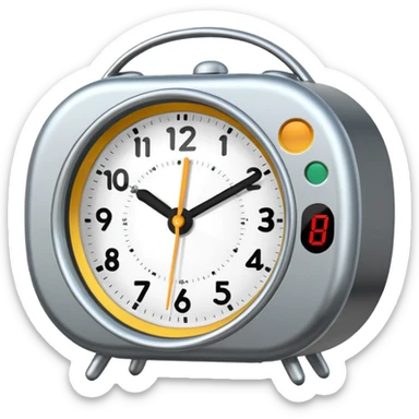 alarm clock sticker