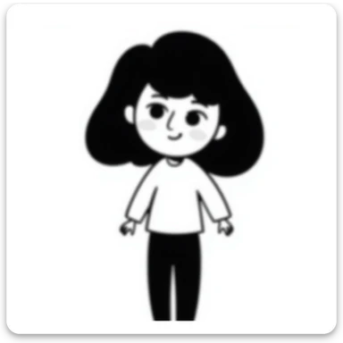 hand drawn eyes looking straight ahead sticker