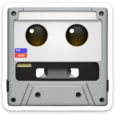 a vhs tape from the 80's sticker