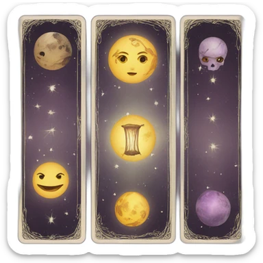 Tarot cards sticker