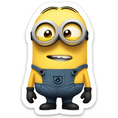 superstar Despicable 4 character mega minion  sticker