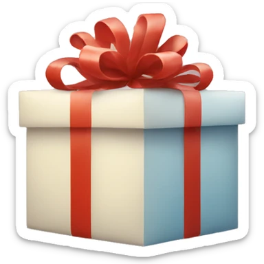 christmas decoration on present  sticker