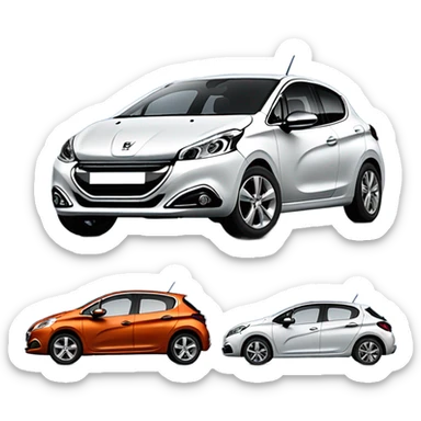 peugeot 208  sticker