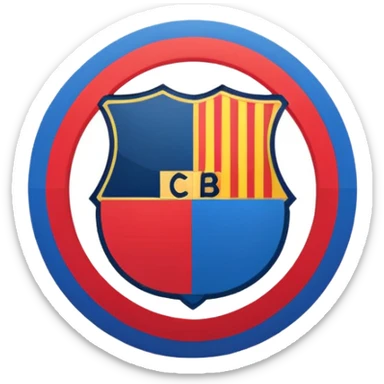 Barcelona logos sticker