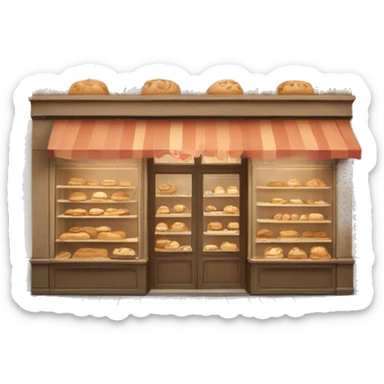 Bakery in french architecture sticker