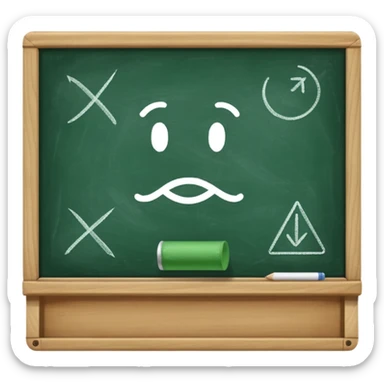 School Chalkboard sticker