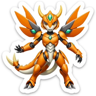 Meloetta-Wargreymon-Pokémon-Digimon-Fakémon-fusion-hybrid-creature sticker