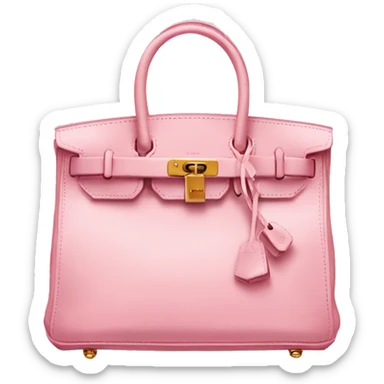 baby pink birkin bag sticker