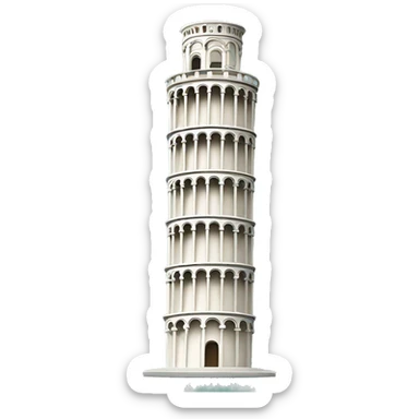 leaning tower of pisa sticker