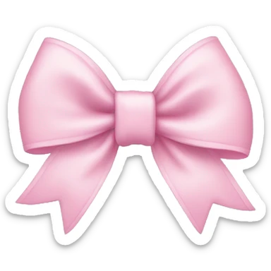 Baby pink bow sticker