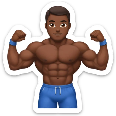 bodybuilder  dosh Basa rate  sticker