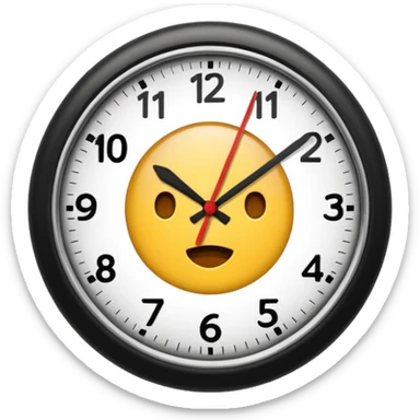 time consuming clock sticker