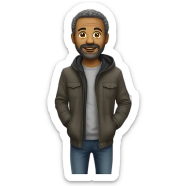 René arrived in berlin sticker