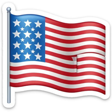 quiero un emoji del estado USA con su bandera sticker