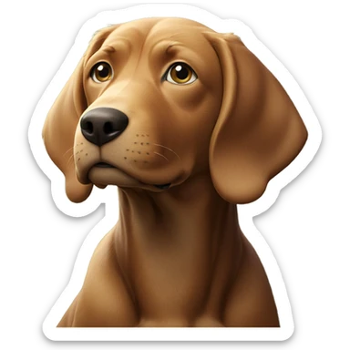 dog among blooming flowers sticker