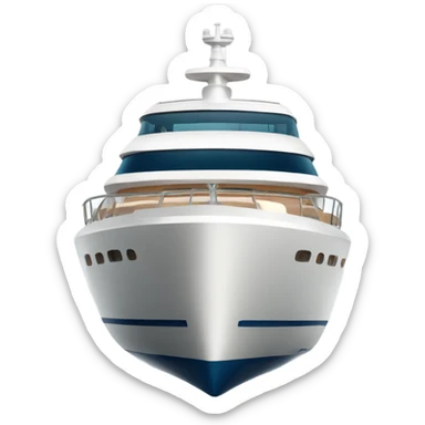 A mega yacht sticker