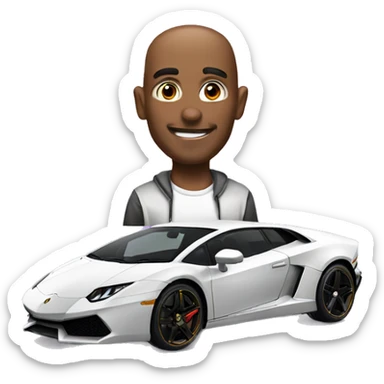 Pinck lambo sticker