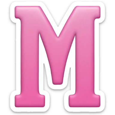 pink letters that say “NO” sticker