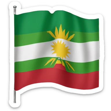 kurdistan flag sticker