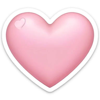 Corazón rosado clarito  sticker