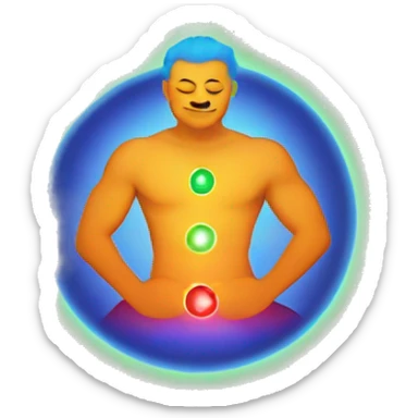 Chakra man sticker