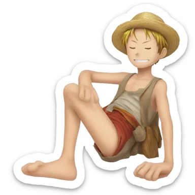Luffy legwork sticker