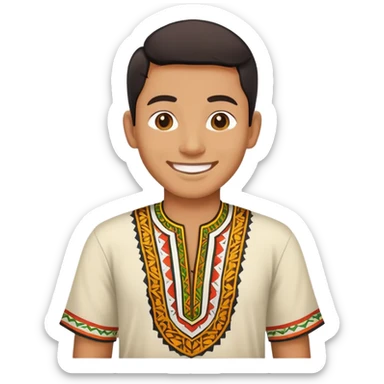 A chindian guy enjoy life in Sarawak. sticker