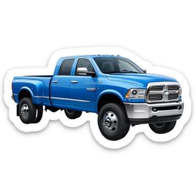 2nd gen dodge truck dually blue sticker