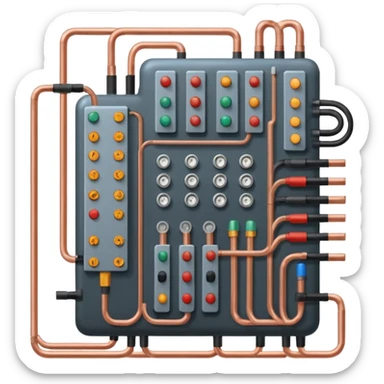 generate realistic complex electrical system sticker