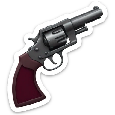 burgundy revolver sticker