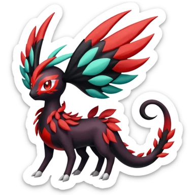 Meloetta-Yveltal-Darkrai-Pokémon-Fakémon-creature sticker