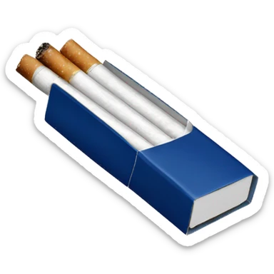 dark blue pack of cigarettes sticker