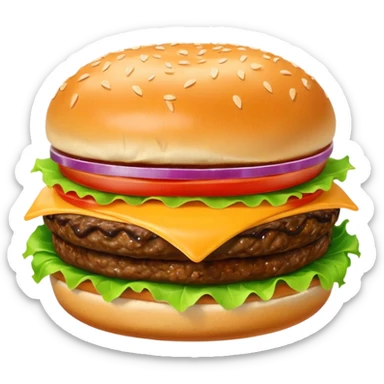Cheeseburger sticker