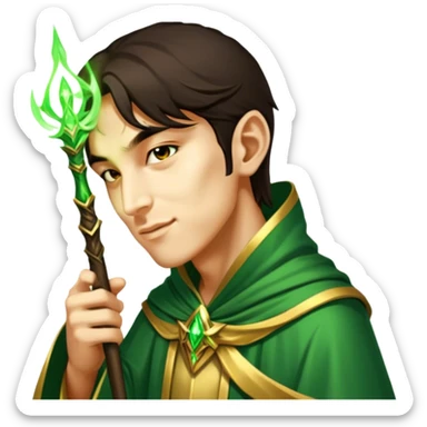 Verdant Wizard sticker