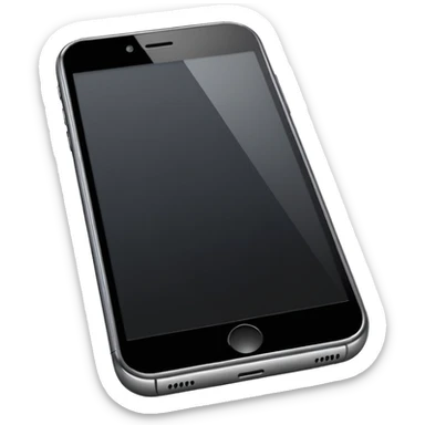 smartphone en estilo minimalista sticker