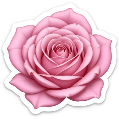 pastel pink rose up close sticker