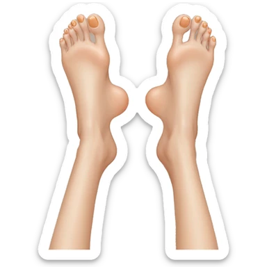 Feet and feet and toes  sticker