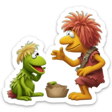 FRAGGLE chatting in WhatsApp  sticker