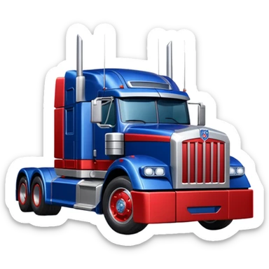 Optimus prime truck sticker