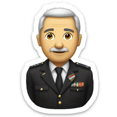 Собака спаниел черная в белое пятнышко  sticker