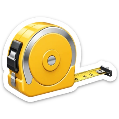 Tape measure sticker