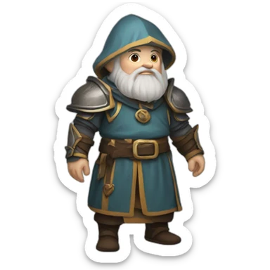 Dwarf cleric sticker
