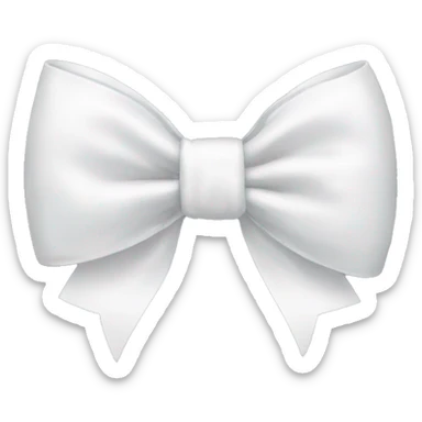 white bow sticker
